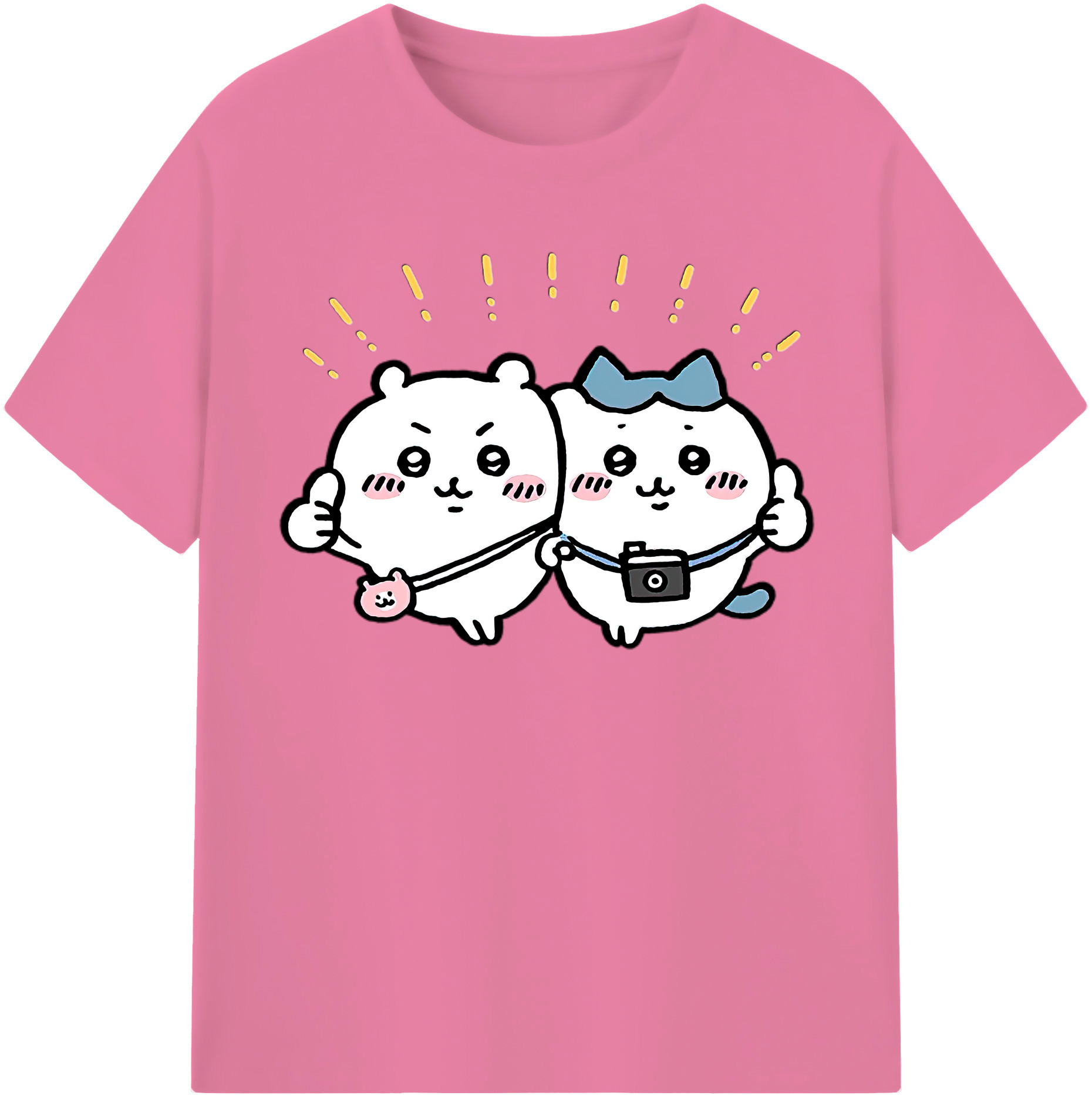 （画像用） ちいかわ ちいかわ Chii-kawa chiikawa 綿100％半袖Tシャツ（フロントプリント）